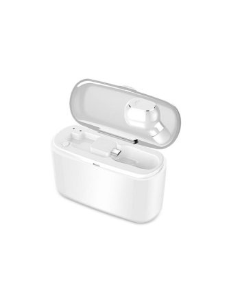 Ασύρματα ακουστικά με θήκη φόρτισης - M8 Plus - TWS - White