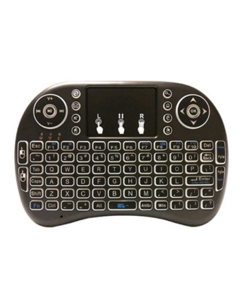 Ασύρματο mini πληκτρολόγιο με Αγγλικό Touchpad - i8 - 882788 - Black
