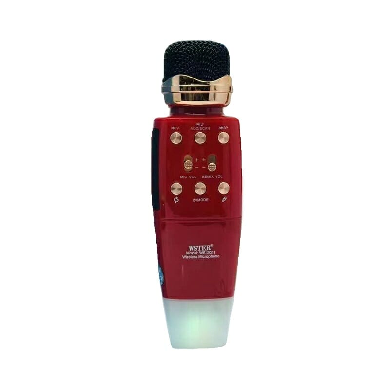 Ασύρματο μικρόφωνο Karaoke με ηχείο - WS-2011 - 883686 - Red