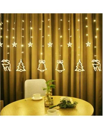 Χριστουγεννιάτικα διακοσμητικά φώτα LED - Κουρτίνα - 210955 - Warm White