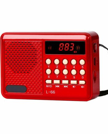Επαναφορτιζόμενο ραδιόφωνο - L66 - 860667 - Red
