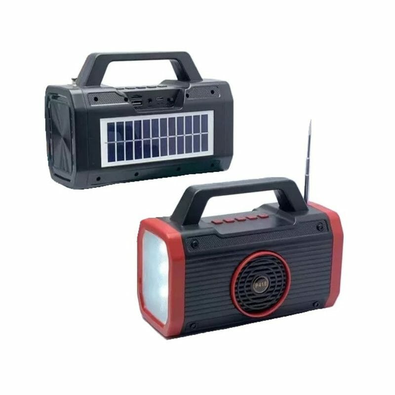 Ασύρματο ηχείο Bluetooth με ηλιακό πάνελ - P418 - 884676 - Red