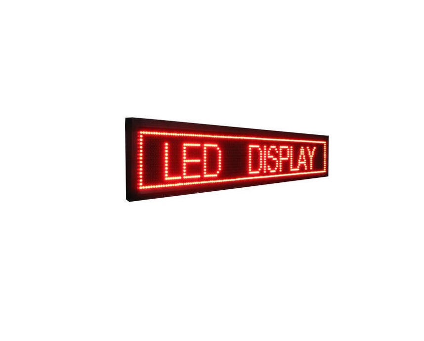 Πινακίδα LED – Μονής όψης – Κόκκινη – 167cm×23cm - IP67