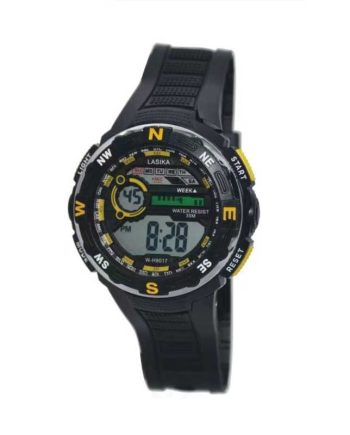 Ψηφιακό ρολόι χειρός - W-H9017 - Lasika - 490170 - Yellow