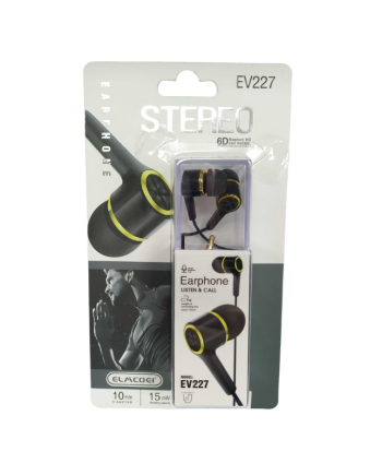 Ενσύρματα ακουστικά - EV-227- 202272 - Black