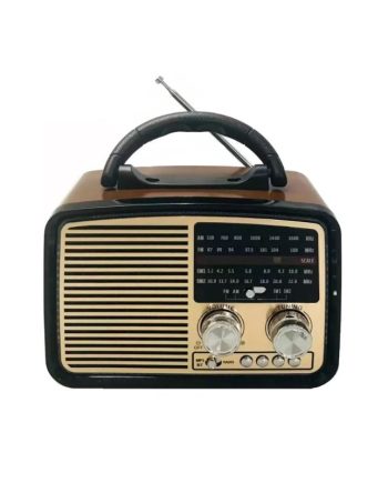 Επαναφορτιζόμενο ραδιόφωνο Retro - PX93BT - 000933 - Brown/Gold
